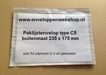 Packinglist standaard