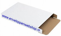 brievenbusdoosje wit golfkarton A4 met zijsluiting