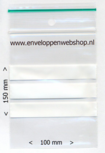 Gripzakjes met schrijfvlak en ponsgat 100 x 150 mm. Doos van 1000 st. Gripzakjes met schrijfvlak en ponsgat 100 x 150 mm. Doos van 1000 st.