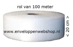 noppenfolie - luchtkussenfolie 20 cm breed rol van 100 meter